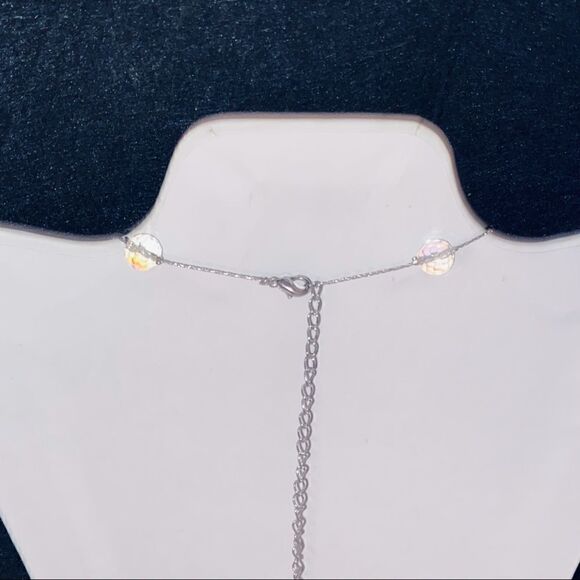 NWOT Pretty Aurora Borealis Necklace and Earring Set - Picture 11 of 11